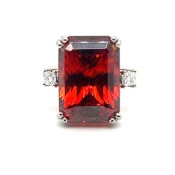 Sphalerite Diamond Ring